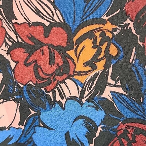 J. Crew Women’s Bold Floral Print Racerback Cami Strappy Sleeveless Blouse Top - Picture 3 of 9